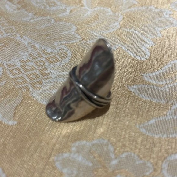 DIDAE Israel 925 Sterling Silver Hammered VTG-RING - Picture 6 of 10